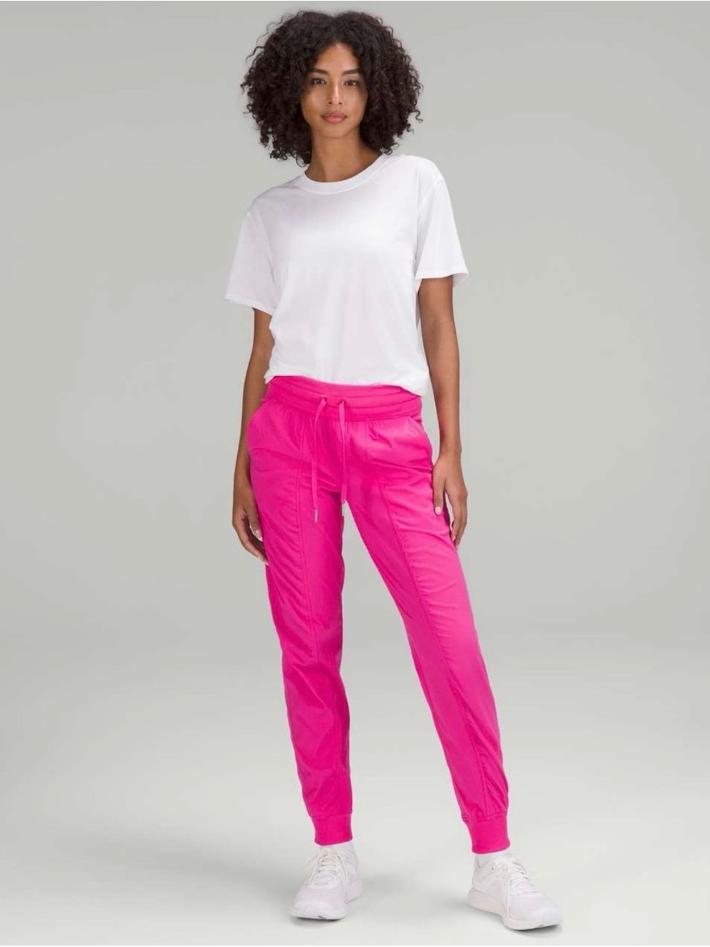 Lululemon Dance Studio Mid-Rise Jogger Pants Size 4 Hot Pink Lightweight
